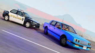 BeamNG Drive  Police Chase PIT maneuvers [upl. by Anidem]