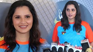 Sania Mirza attends The Tennis Premier League Season5 Auction  Shudh Manoranjan [upl. by Aneehsat698]