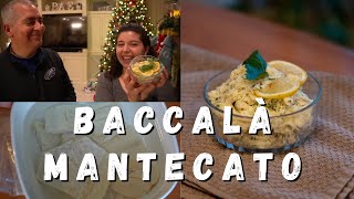 BACCALÀ MANTECATO Recipe Venetian creamed cod  FEATURING MY DAD [upl. by Nnyltiac]