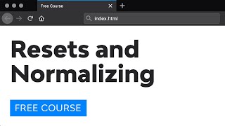 Day 24 Resets and Normalizing 30 Days to Learn HTML amp CSS [upl. by Allerie]