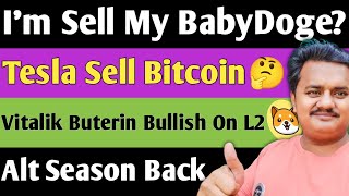 Im Exit My All Baby Dogecoin Holdings  Today Crypto Updates  Tesla Sell Bitcoin [upl. by Caresse]