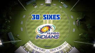 30 Sixes in one innings by Mumbai Indians AI [upl. by Arutak551]