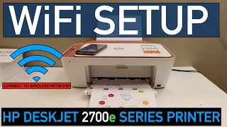 HP DeskJet 2700e WiFi Setup [upl. by Uolyram]