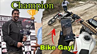 Jaan Bacha Li Aaj  Bike Girr Gayi  Championship Winner Xpulse Off roading  Full Speed Race [upl. by Bullion793]