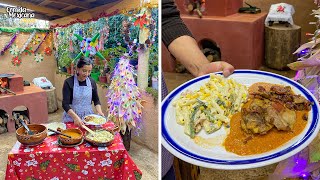 Cena Navideña Rápida y Barata Pollo con Salsa de Cacahuate [upl. by Natrav93]