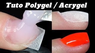 Comment créer des ongles en ACRYGELPOLYGELTuto sur capsulesOngle Carré  ApexRoses on the nails [upl. by Alusru410]