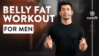 Belly Fat Workout For Men  Belly Workout At Home  Belly Burn Workout  Cult Fit  CureFit [upl. by Brinson]