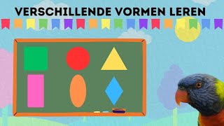 Vormen Leren Nederlands 🟦🟢🔺🔶 Educatieve Video Voor Peuters en Kleuters [upl. by Iam]