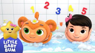 Canción cabeza hombros rodilla y pies en el baño 🛁👣✋ Canciones Infantiles🎵  Little Baby Bum [upl. by Norrehs]