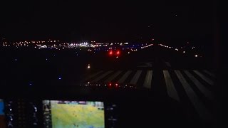 HD Morristown KMMU NIGHT Landing runway 31 Cockpit View C172R G1000 [upl. by Hunger]