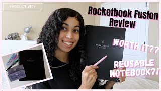 Rocketbook Fusion Review amp Walkthrough A Reusable Notebook  Shyan Renée [upl. by Arvonio]