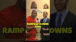 Rampage Jackson BULLYING Ariel Helwani for 1 minute 😂😭 rampagejackson ufc mma [upl. by Bowes416]