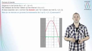 Domein en bereik wiskunde B  WiskundeAcademie [upl. by Jami]
