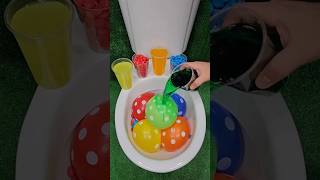 ASMR Various Candy Colors Rainbow Balloon in Toilet [upl. by Cole209]