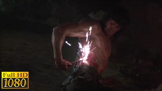 Rambo 3 1988  Gunpowder Cauterization Scene 1080p FULL HD [upl. by Isbella]