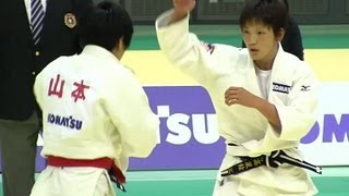 JUDO 山本杏 × 宇髙菜絵 57kg決勝 講道館杯20121111 [upl. by Enrak]