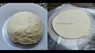 Masa criolla para empanadas y tartas SIN GRASA NI MANTECA mas liviana Para HORNO o para FREÍR [upl. by Melamie704]