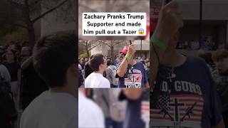 Zachary Always getting people pissed off zachcray prank funny fypシ゚viral trump trending [upl. by Rozella]