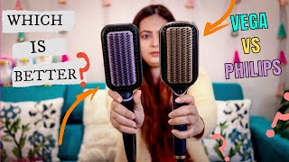 How to Choose the Best Hair Straightener Brush for Your Hair Type  VEGA Litstyle L1 vs Philips [upl. by Zimmerman765]