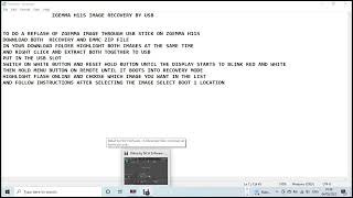 ZGEMMA H11S RECOVERY USB [upl. by Olcott1]