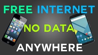 WORKING Internet WITHOUT Mobile DATA Available for FREE Android iPhone Simple Easy Quick 2020 [upl. by Coshow]