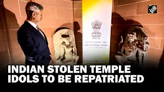 EAM Jaishankar attends repatriation ceremony of stolen temple idols from UP’s Lokhari in London [upl. by Stetson]