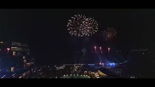 OKADA 2022 NEW YEARCOUNTDOWN FIREWORKS AND LIGHTSHOW PYROMUSICAL [upl. by Neidhardt]