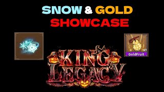 SNOW And GOLD SHOWCASE in King Legacy [upl. by Marve]