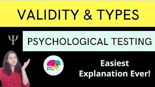 Validity in Detail  Psychological Testing  Mind Review [upl. by Nimajneb213]