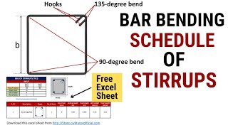 BBS of 2L StirrupsTies  Bar bending schedule  Cutting length of Stirrups  Civil Tutor [upl. by Nela311]