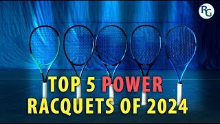 Top 5 Tennis Racquets For Power In 2024  RacquetGuys [upl. by Eniarral159]