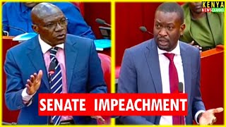 Senators engage each other during impeachment motion on Kericho Governor Mutai in Senate [upl. by Akkire782]