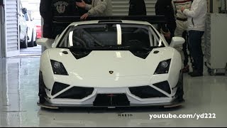 Lambo Gallardo Reiter GT3  LOUD sounds at Curbstone Spa [upl. by Ahsienroc]