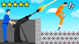 I Beat the 999 Impossible Prison Escape in Happy Wheels [upl. by Ahsatsana]