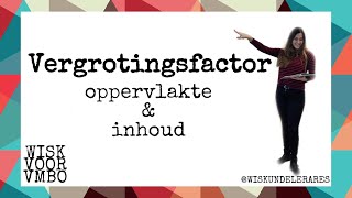 Vergrotingsfactor met oppervlakte en inhoud  VMBO WISKUNDE [upl. by Bywaters681]