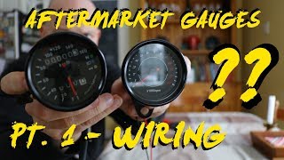 How to wire aftermarket amazon motorcycle gauges [upl. by Gaskins]