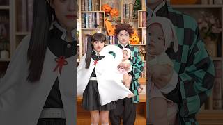 Tanjiro x Kanao Trend Chiki Chiki Bam Bam  Trà Đặng cosplay demonslayer shorts [upl. by Hanover]