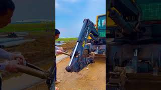 2 anh em máy xúc Volvo và Dosan chủ Nhật lười làm rủ nhau bơm mỡ nhacthieunhi mayxuc excavator [upl. by Rasla]