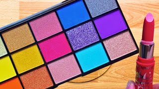 Satisfying Slime Mixing LIPSTICK Slime Coloring Colorful EYESHADOW Slime Mixing ASMR into Slime [upl. by Boyer843]