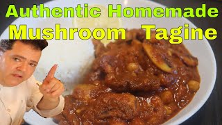 Authentic Homemade Mushroom Tagine [upl. by Noicpecnoc]