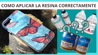 Como aplicar RESINA en FUNDAS DE CELULAR CORRECTAMENTE [upl. by Dohsar]