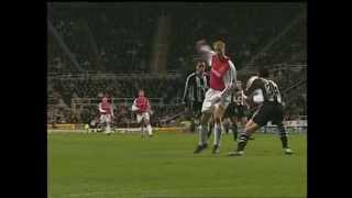 Bergkamps wonder goal against Newcastle United [upl. by Purdy]