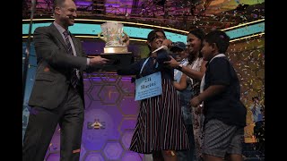 2022 Scripps National Spelling Bee Winning Moment [upl. by Karlen]