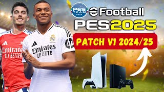 PES 2021 TUTORIAL PS4PS5PC  PATCH V1 con loghi divise e rose AGGIORNATE STAGIONE 20242025 [upl. by Llacam]