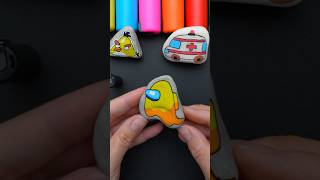 Rock Painting Tutorial for Among Us shorts rock [upl. by Groos195]