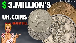 Top 4 Ultra UK Half Penny Rare Six10 pence amp Shilling coins worth A lot moneyCoins Worth money [upl. by Eatnahc]