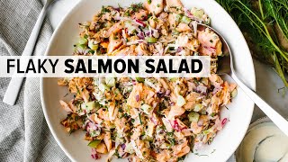 SALMON SALAD  if you like my tuna salad recipe youll LOVE this salmon salad recipe [upl. by Udenihc]