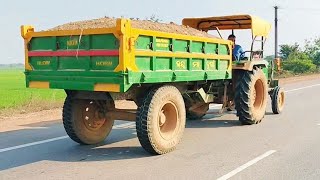 Overheight loading of John Deere 5045D  Bulk loading overload youtube vlogs [upl. by Ayenet]