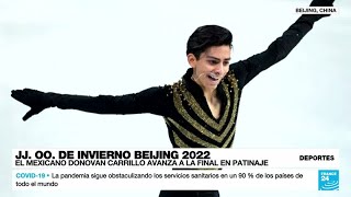 El mexicano Donovan Carrillo clasifica a la final de patinaje en Beijing 2022 [upl. by Racklin]