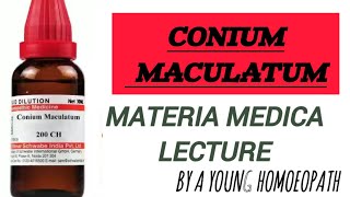 CONIUM  materia Medica lecture  a young homoeopath [upl. by Ettegdirb]